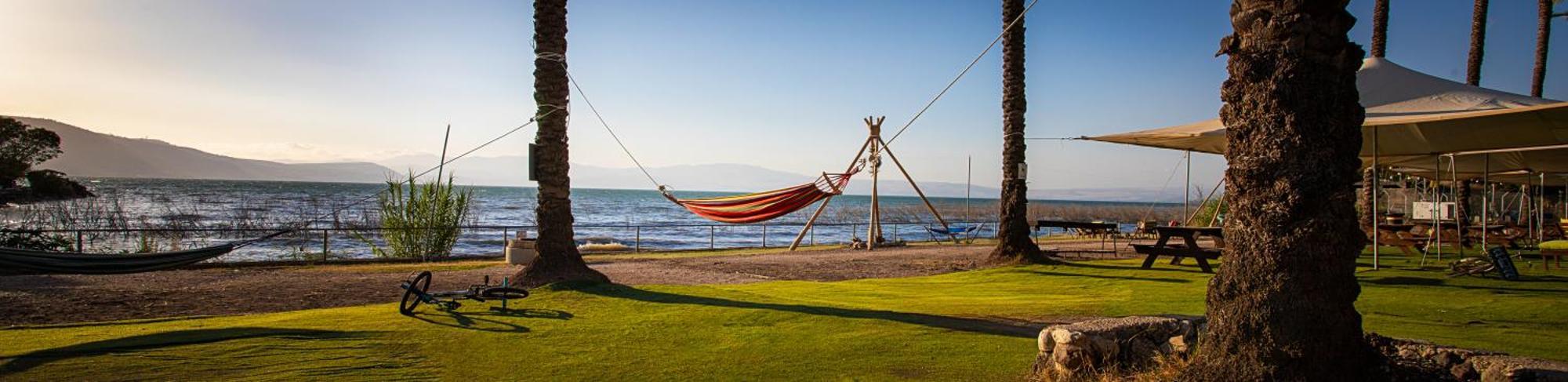 Luxury tent גלאמפינג מיא על הכנרת - חוף